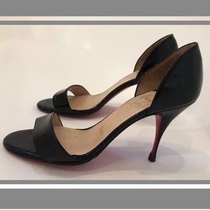 Christian Louboutin - Black Patent D'orsay - 37.5